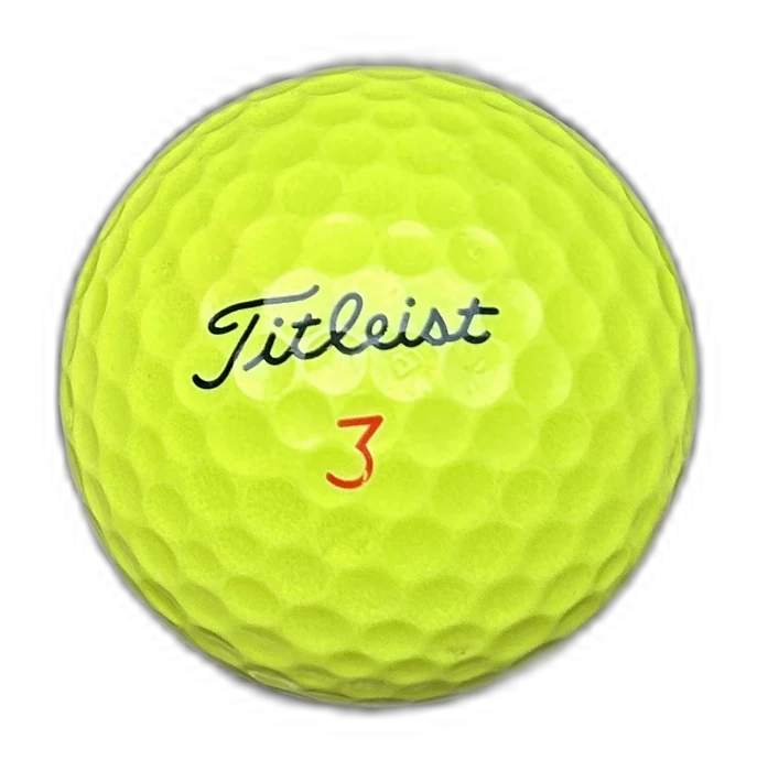 Brights neon used golf ball